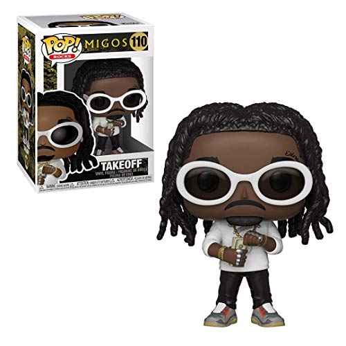 Funko Pop! Rocks Migos - Takeoff Vinyl Figure, Multicolor, Model 37855