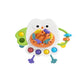 JOLLYORA Musical Owl Baby Toy with Squeeze Pump and Teething Surface, Early Learning Sensory Activity Toy with Sound for Infants