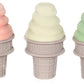 Sweetooth Ice Cream Cone Shaped Baby Teether - Yummy Yellow