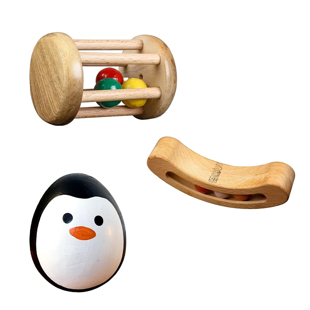 Brainytots MontessoriInspired Kids Toys | Safe Neem Wood & NonToxic Materials | Educational Toys For Fine & Gross Motor Skills