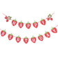 Strawberry Happy Birthday Banner Berry Sweet Girl Banner Sweet Berry Themed 1St Birthday Party Decoration Sunbeauty (Red - Straw