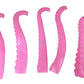 Novelty Giant Www.Noveltygiant.Com 5 Silicone Finger Tentacle Puppets Pink