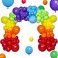 Kawkalsh Rainbow Balloon Arch Kit 111Pcs 18 12 5 Inch Latex Colorful Party Balloons Garland For Birthday Baby Shower Wedding Eng