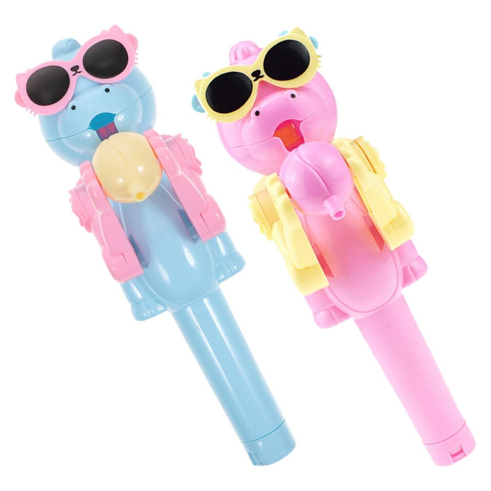 UPKOCH Lollipop Case, 2pcs Creative Lollipop Robot Holder, Novelty Robot Toy Creative Design Eat Lollipop, Dinosaur Shape Lollip