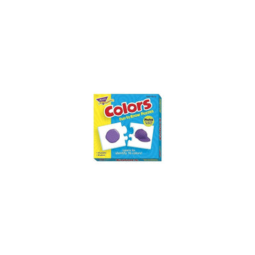 Trend Enterprises: Fun-To-Know Puzzles: Colors, Learn 16 Colors And Their Words, 24 Two-Sided Puzzles, Self-Checking, 48 Puzzles Total, For Ages 3 And Up