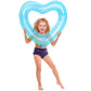 Kid Heart Pool Float for Kids Kid Pool Floats  Water Fun Beach Party Toys for Kids Birthday Scene Layout Props. (18 in  Transparent Blue)
