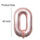 Happy Birthday Balloon Banner 40 Inch 13 Balloon Number 16 Inch Happy Birthday Letters Balloons Rose Gold Foil Mylar Balloons Fo