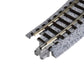 Kato USA Model Train Products Unitrack, 216mm (8 9/16'') Radius 15-Degree Curve Track (4-Piece)