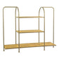 Horizontal Recycled Wood And Metal Display Unit