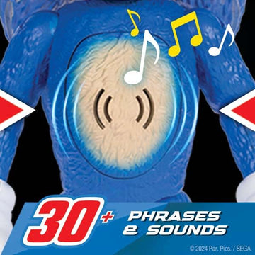 Sonic The Hedgehog 3 Ultimate Talking Sonic 12-Inch Figure with Light-Up Eyes, 30+ Phrases & Sounds from Movies