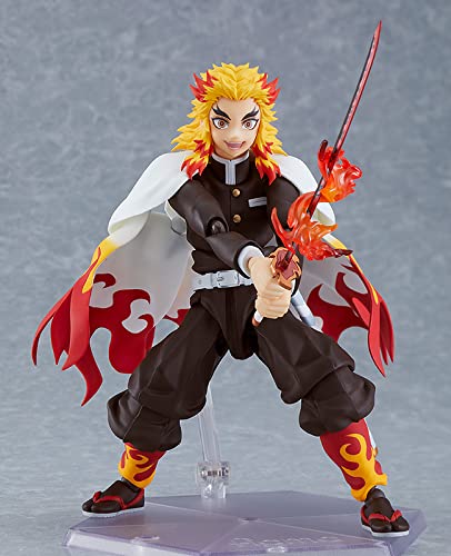 Max Factory Demon Slayer: Kimetsu no Yaiba: Kyojuro Rengoku Figma Action Figure Multicolor