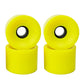 UJEAVETTE 4Pcs Skateboard Wheels Set Replacement PU Roller 78A Longboard Parts Yellow