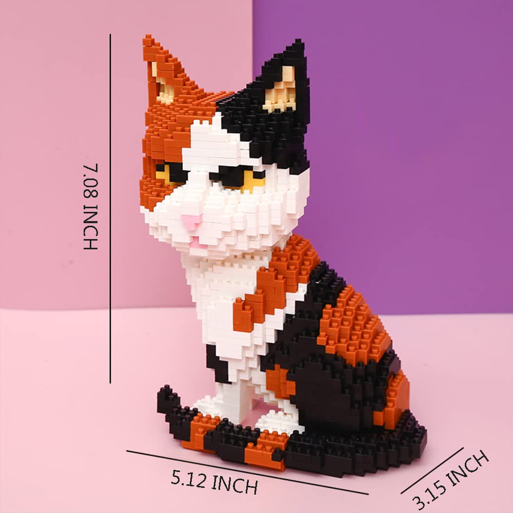 Uvini mature-themed Building Set  Blocks Pets  Micro Bricks Cat Animal Toy for Kids 10 11  12  13  14  Teens or mature-themed  1300 Pieces (1301)