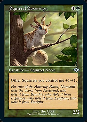 Magic: The Gathering - Squirrel Sovereign (415) - Retro Frame - Modern Horizons 2