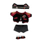 Niannyyhouse 15Cm Plush Doll Clothes Headwear Coat Pants Shoes Red Flame Set Soft Stuffed Plush Toy Dress Up Accessories (15Cm)