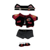 Niannyyhouse 15Cm Plush Doll Clothes Headwear Coat Pants Shoes Red Flame Set Soft Stuffed Plush Toy Dress Up Accessories (15Cm)