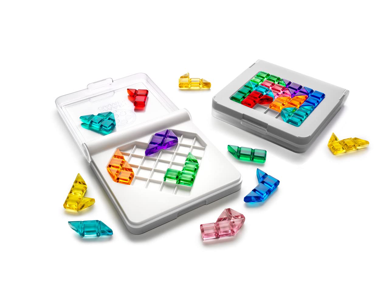 SmartGames IQ Love Travel Puzzle Game - 120 Challenges for Ages 7+, Multi-color, Model SG 302US