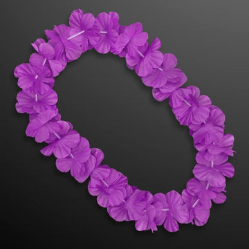 Blinkee Hawaiian Flower Lei Necklace Purple