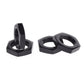 LAFEINA 4PCS 17mm Aluminum Wheel Hex Hub Nut for 1/8 RC Model Car Upgraded Parts (Black)