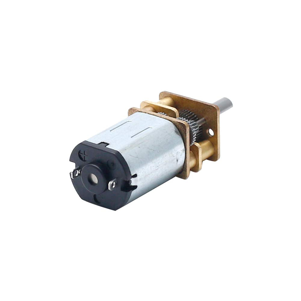 Augiimor 2PCS DC 6V 100RPM Speed Reduction Motor N20 3mm Shaft Mini Metal Gearwheel Gear Motor with Full Metal Gearbox Micro Mot