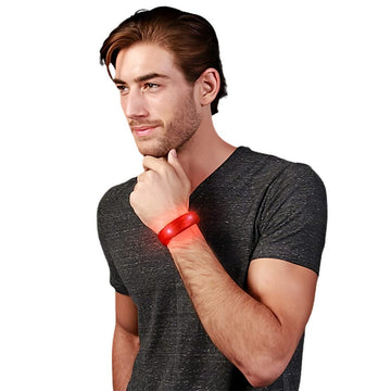 Patriotic Luminary - Red Led Fashion Bracelet For Celebrations