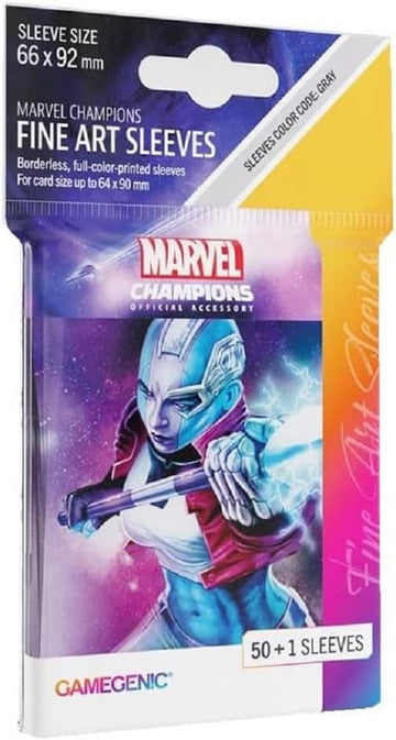 Gamegenic Marvel Champions The Card Game Official Nebula Fine Art Sleeves Pack Of 50 Art Sleeves And 1 Clear Sleeve Card Game Holder Use With Tcg And Lcg Games Made By Fantasy Flight Games