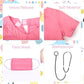 Lingway Toys Kids Pink Cotton Dr.Scrubs Costume Soft Material Realistic Suit For Children'S Pretend Play 6-8Years