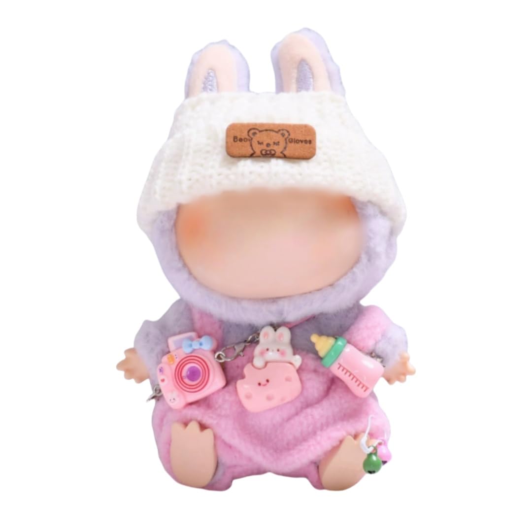 Cute Doll Clothes(NO Doll) - Handcrafted Crochet Dolls Outfits for 17cm Doll  enhanced Doll Outfit Accessories  Stylish Dolls Clothes TL803