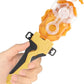 Bey Battling cutting edge Burst Launcher and Grip  B-184 Left Right Spin String Launcher Grip DB Layer System Compatible with All Bey Burst Series - Golden