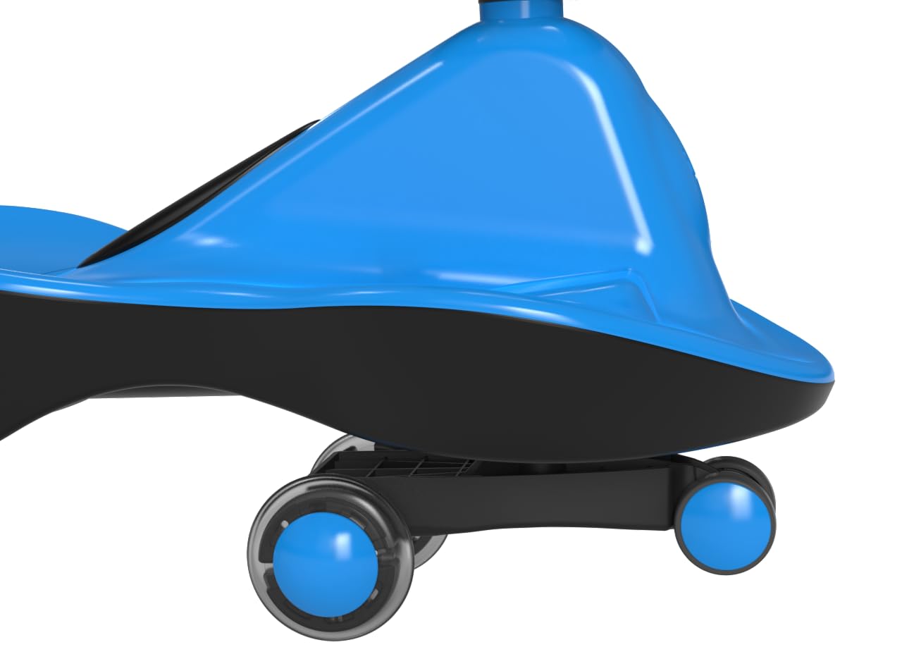 Joybay Sports Collection Premium Led-Wheel Swing Car Ride On Toy (Ocean Blue, Come Fully Assembled)