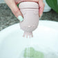 Ginbear Silicone Baby Bath Toys - Non-Toxic Infant Squirty Toys, Pack of 4 (Dino) - Rosy, Gray, Olive-green, Mustard