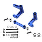 Aluminum Steering Bellcranks and Draglink Upgrade for 1/10 Traxxas 2WD Slash Rustler Bandit Replace 3743 Blue-Anodized