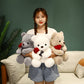 Shafish Cute Plush Rose Bear Stuffed Animal Teddy Bear Plush Toy Gift For Children And Girls (Light Brown, 35Cm/13.7In)