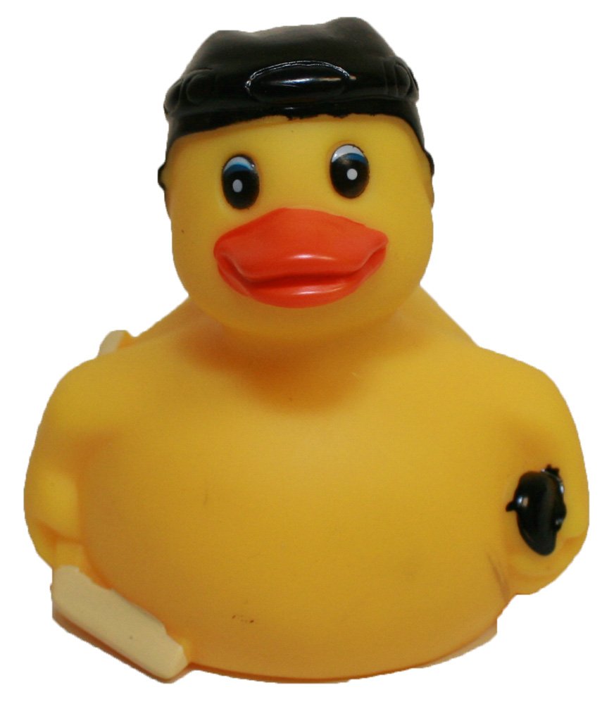 Rubber Ducks Hockey, Brand Sports Rubber Ducks That Float Upright & Race, Bath Rubber Toy Ducky Birthday Gift-All Depts. Hockey Player Deluxe Gift C