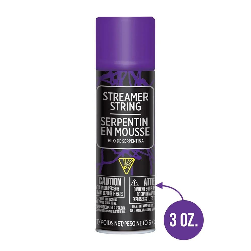 Fun Vibrant Purple Streamer String - 3 Oz. (1 Count) - Perfect For Indoor & Outdoor Events