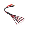 OliYin 1pc 6X JST-PH to 4mm Banana Parallel Battery Charging Cable 25cm