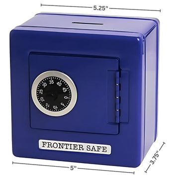Fun Express Metal Frontier Safe Bank With Combination Lock - 1 Assorted Color
