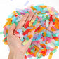 Civaner 50g/ 200g Tissue Sprinkle Confetti Dount Baby Shower Table Confetti Colorful Rainbow Sprinkle Confetti for Ice Cream The