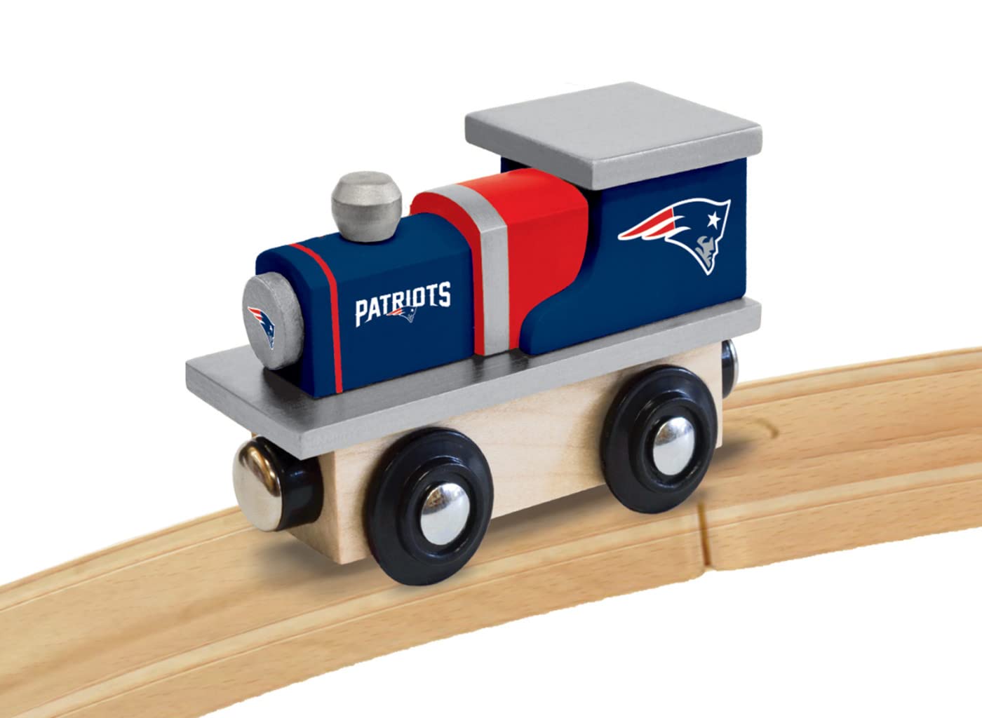 Masterpieces Wood Train Engine - Nfl New England Patriots - Officially Licensed Toddler & Kids Toy