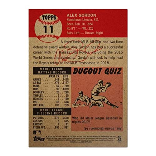 Kansas City Royals Mlb Alex Gordon Topps Living Set Card #11