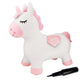 Lexibook Bgp050Uni Inflatable Jumping Unicorn, For Indoor And Outdoor Use, Balance And Motor Skills Development, Hand Pump Included, Safe And Resistant Plastic, Pink, White