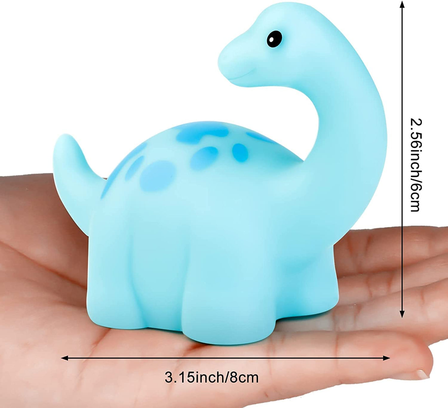 Dinosaur Bath Toys Light-Up Cibolar 6 Packs Floating Bath Toys Set For Baby Toddlers Kids In Birthday Easter Christmas Shower Po