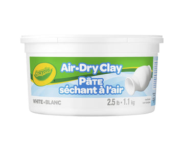 Crayola Air Dry Clay, White, No Bake Modeling Clay for Kids, 2.5lb