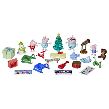 Peppa Pig Peppas Kids Advent Calendar, Contains 24 Surprise Toys, 4 Holiday Peppa Pig Family Figures; Ages 3 And Up