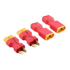 rflaueo 4pcs T-Plug Style to XT60 Male Female RC Connector Adapter(E01-4)