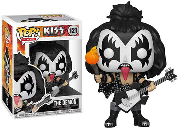 Funko Kiss + Protector: Pop! Rocks Vinyl Figure (Bundled With Toybop Box Protector Collector Case) (The Demon)