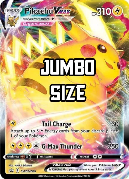 Pokemon **Jumbo**  Pikachu Vmax  Swsh286  Oversize Card