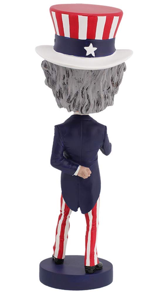 Royal Bobbles Uncle Sam Bobblehead - Premium Polyresin Figure, Multicolor, One Size, Model RB1028, Unique Serial Number, Exquisite Detail
