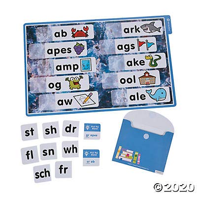 Fun Express Phonological Awareness Games - 200 Piece File Folder Game - Alliteration, Phonics And Language Games For Kindergarte