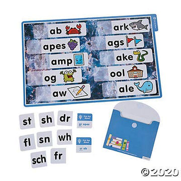 Fun Express Phonological Awareness Games - 200 Piece File Folder Game - Alliteration, Phonics And Language Games For Kindergarte